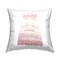 Stupell Industries Pastel Pink Bow Heels Glam Fashion Bookstack Decorative Printed Throw Pillow